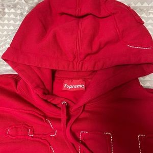 Supreme Cut Out Letters Hoodie